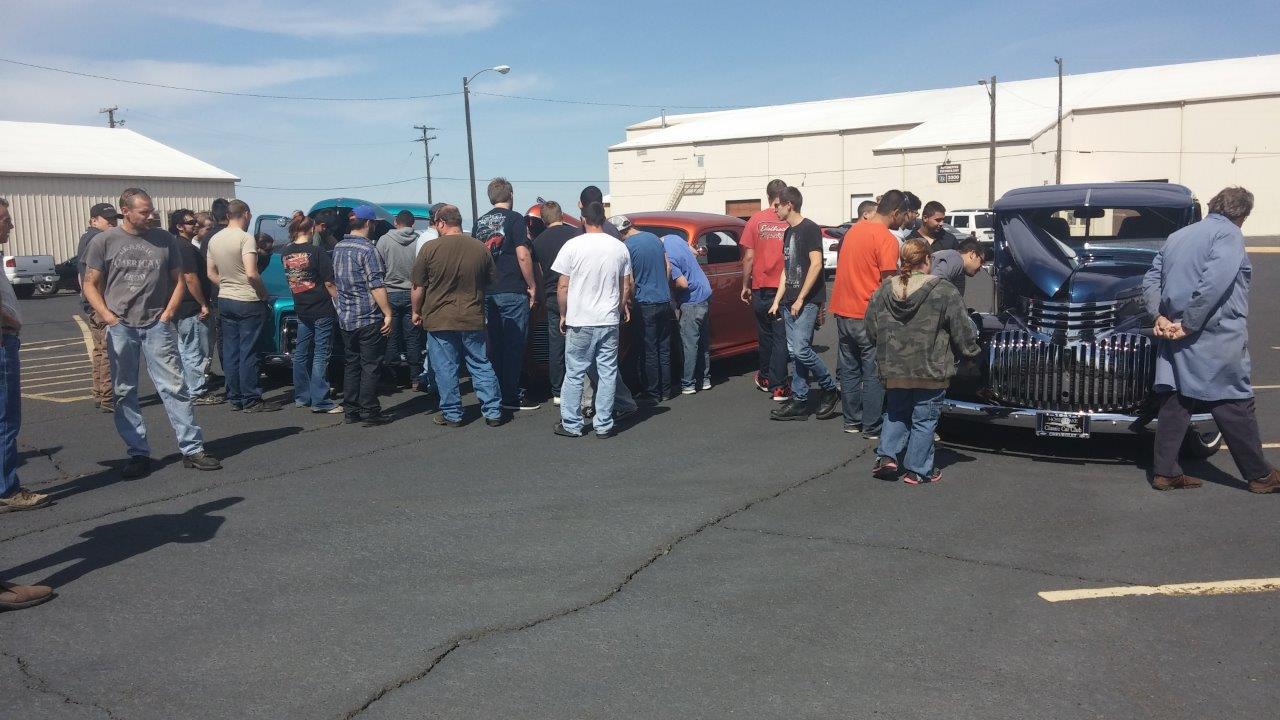 2015 Students Admiring Club Cars